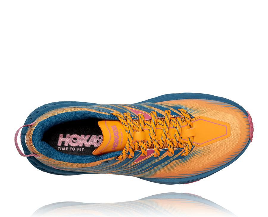 Hoka One One Trainers Womens Blue - Speedgoat 4 - 94708YTOH